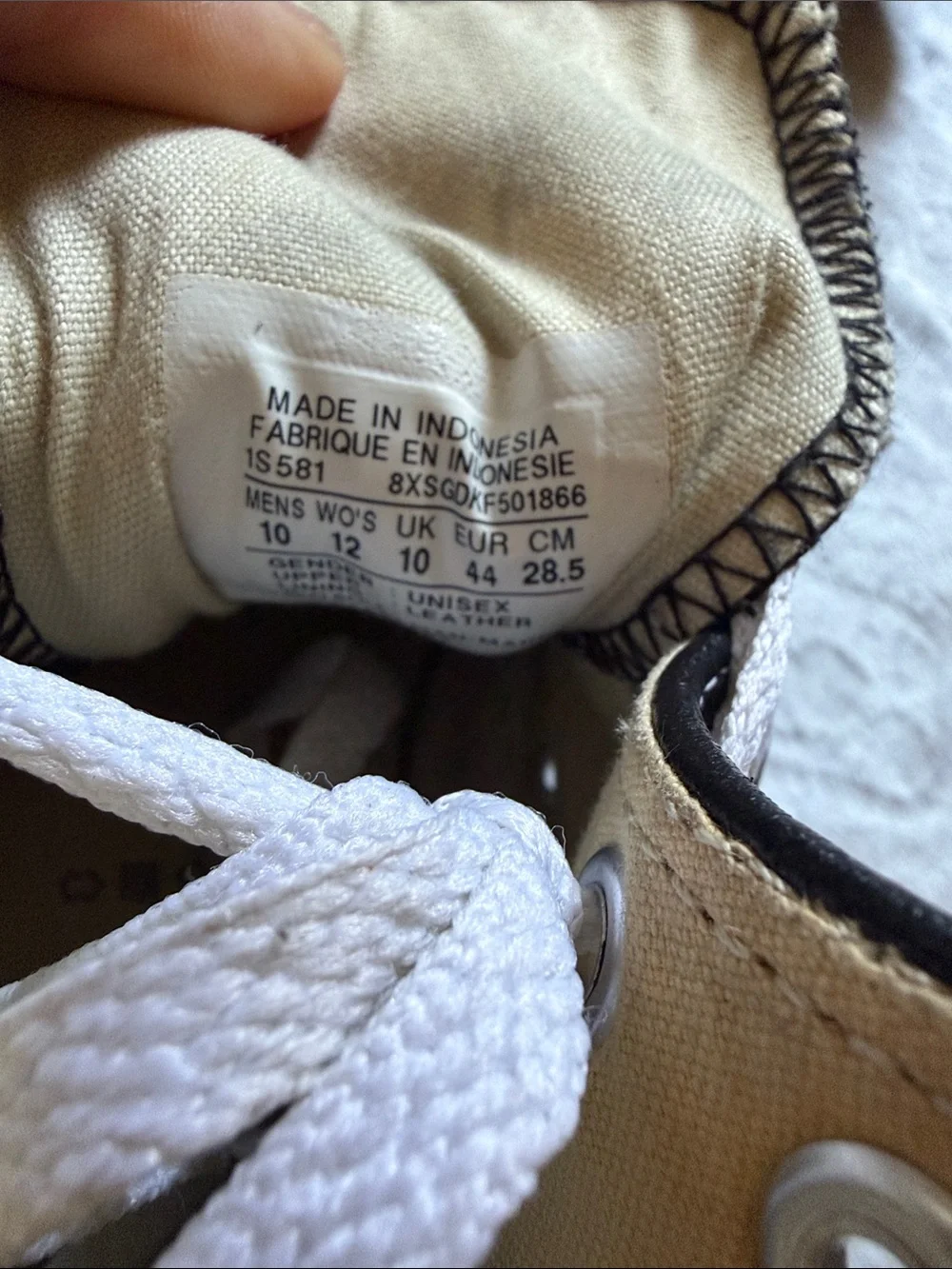 Converse Chuck Taylor All Star Leather High Top Black & White Sneakers - Picture 2 of 10